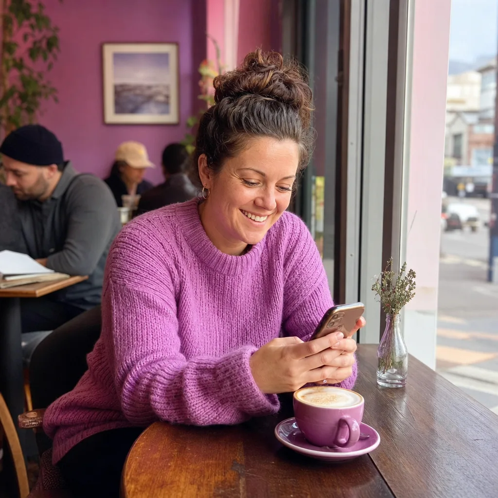 Person selecting clear and recent photos for a Launceston dating profile