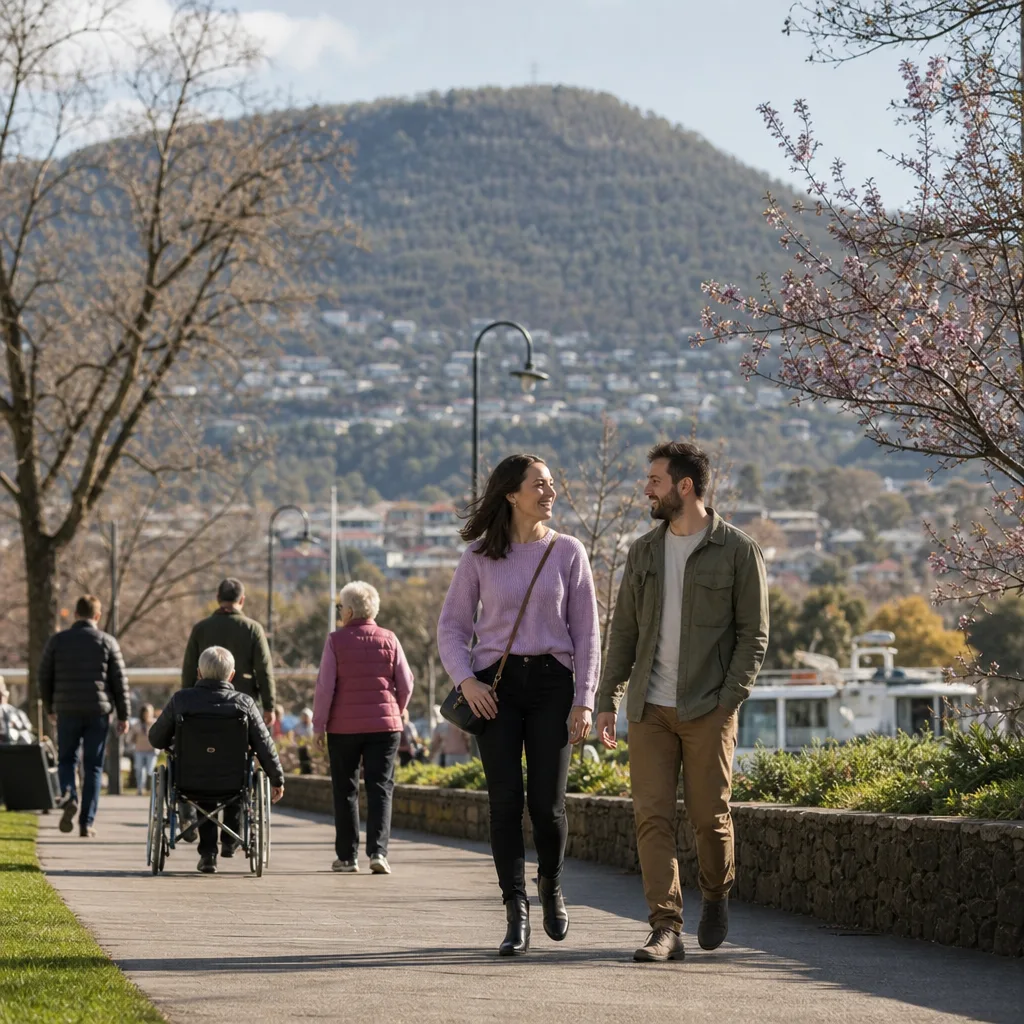 Cataract Gorge in Launceston near a popular public meeting area